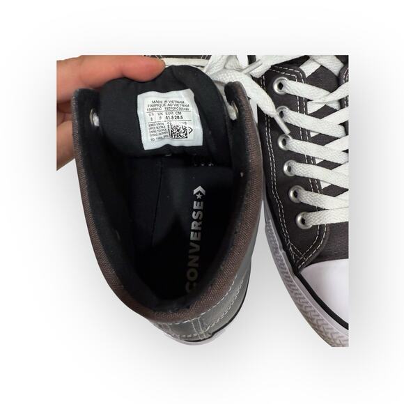 Converse Mens Size 8 Chuck Taylor All Star 154841C Gray Running Shoes Sneakers - Picture 9 of 16